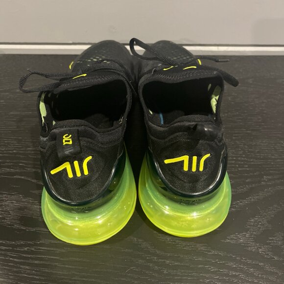 Nike Air Max 270 Black/Neon Yellow - Mens Size 11 - Picture 2 of 8